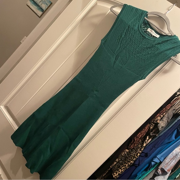 Amanda Uprichard Adara Mini Dress Teal M - Picture 6 of 7